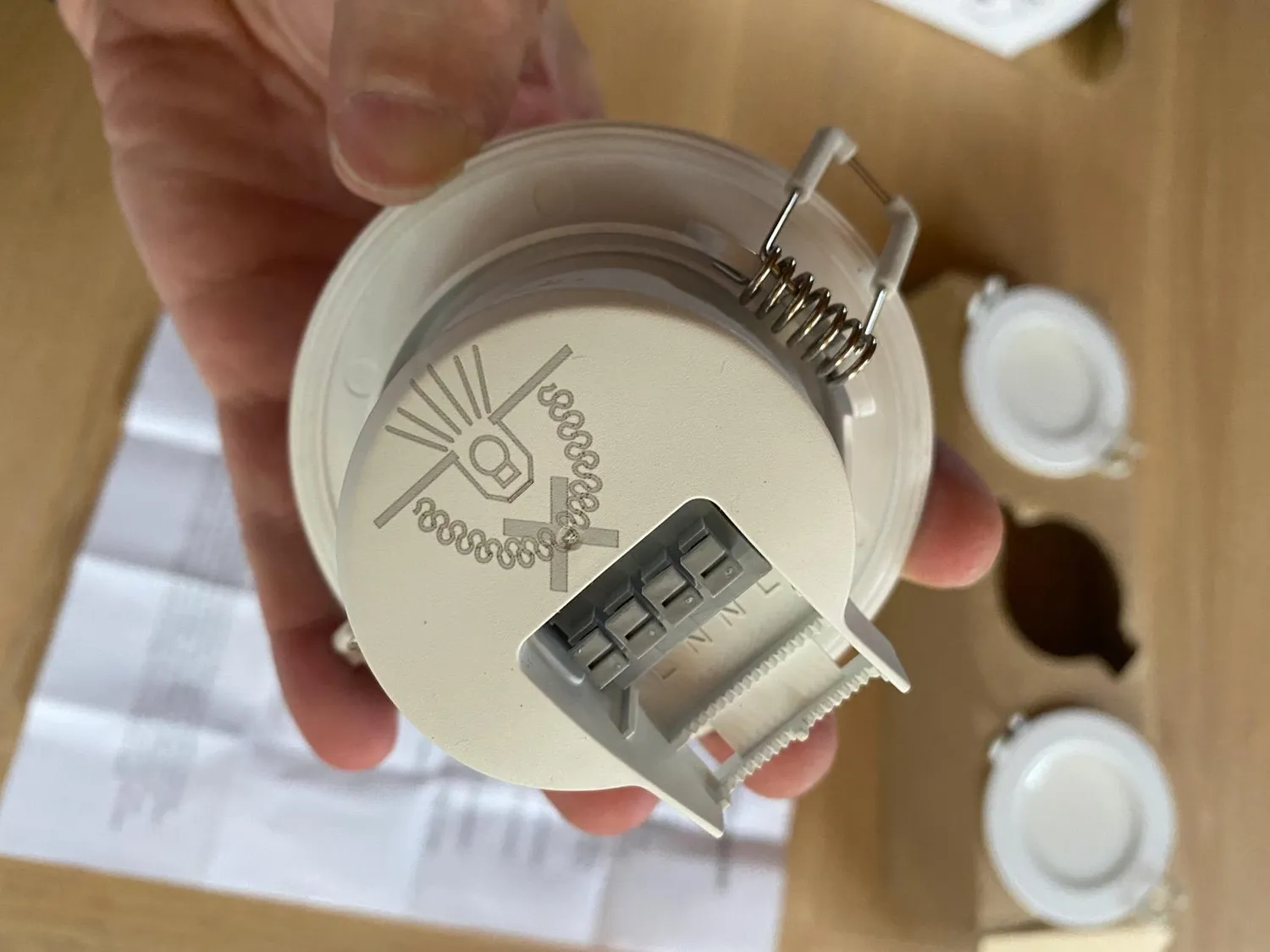 Voltman lot 3 spots encastrés salle de bain blanc IP65 LED