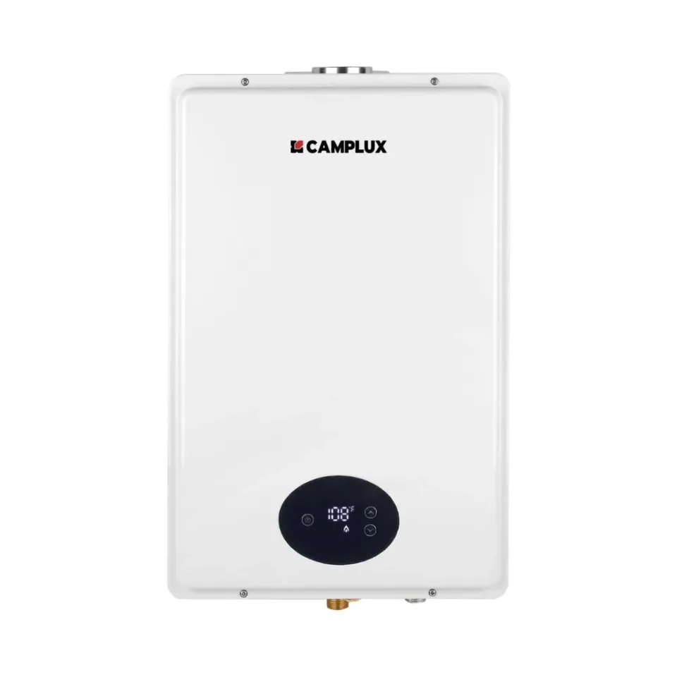 Camplux chauffe-eau gaz sans réservoir 5,28 GPM gaz naturel blanc