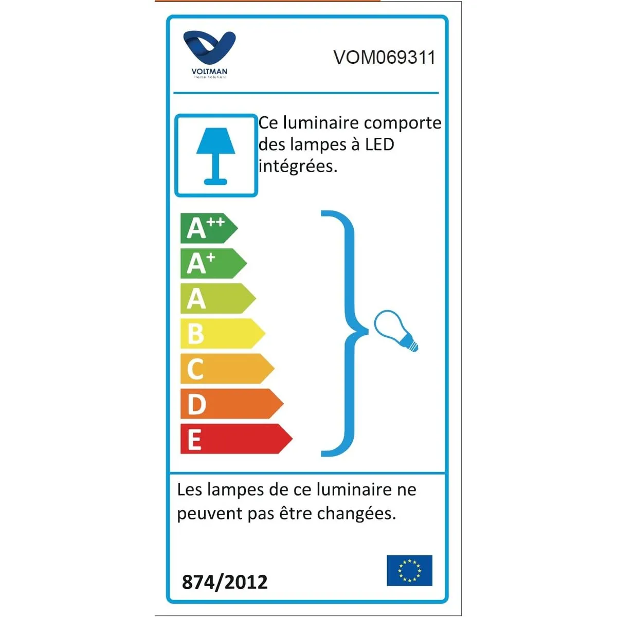 Voltman applique extérieure filaire GU10 IP44 grise