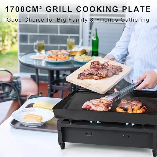 Camplux GP102B plancha gaz portable 2 brûleurs 4kW