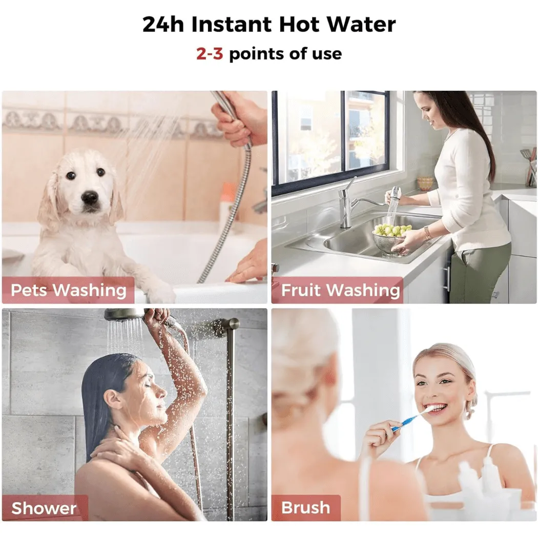 Camplux 24kW chauffe-eau électrique sans réservoir blanc
