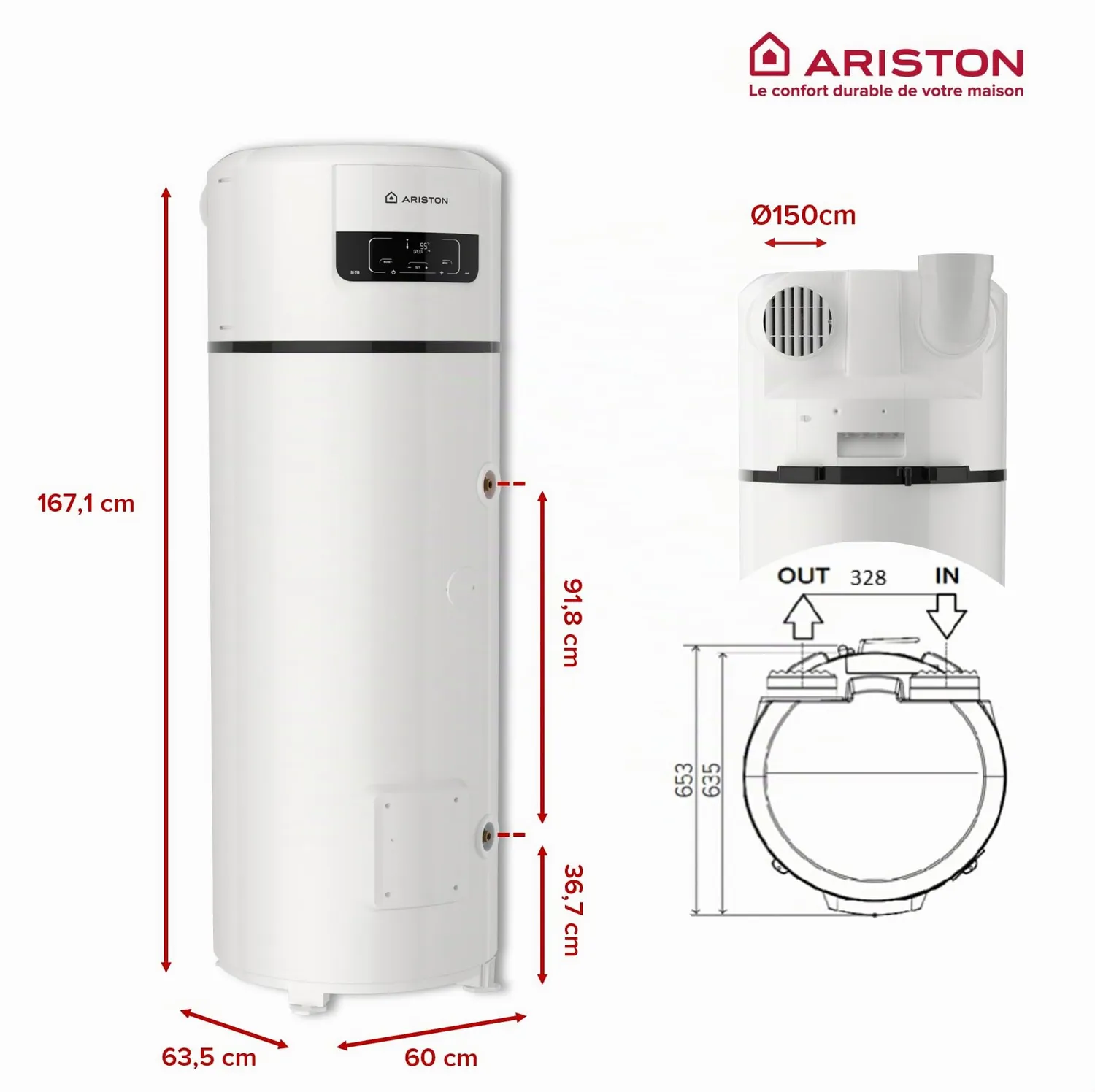 Ariston Hotpoint Nuos Plus S2 Wifi 200L thermodynamique