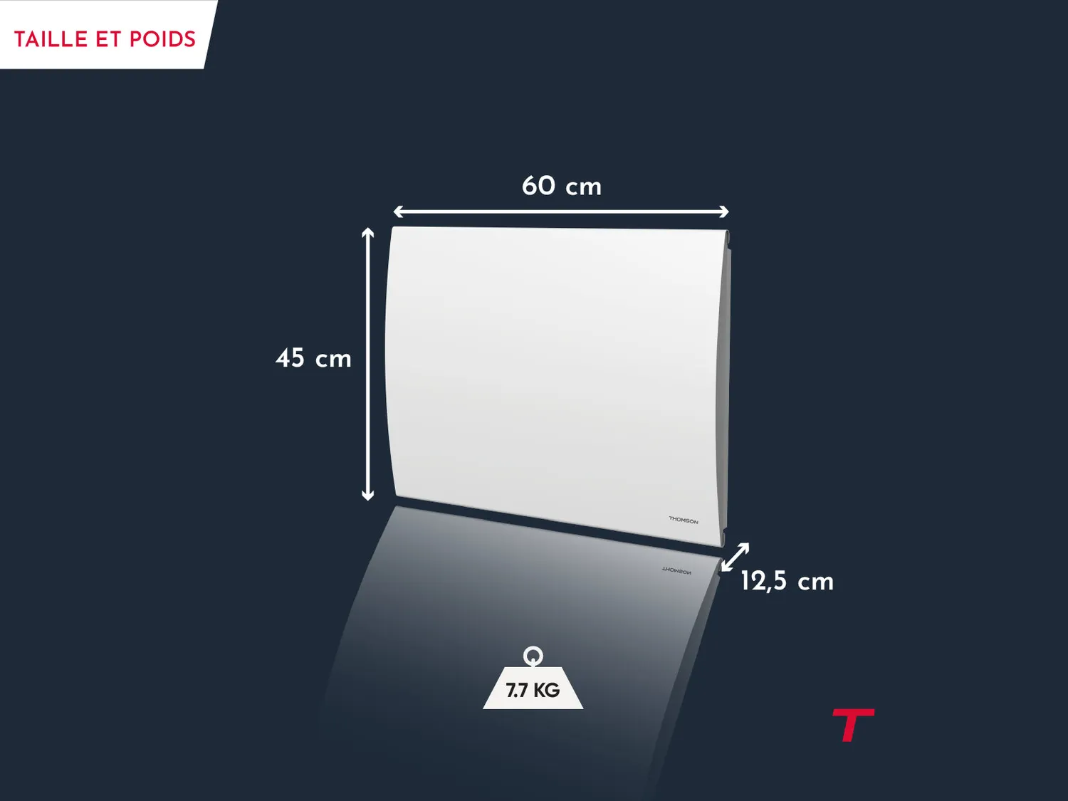 Thomson Cleo radiateur inertie sèche céramique 1000W