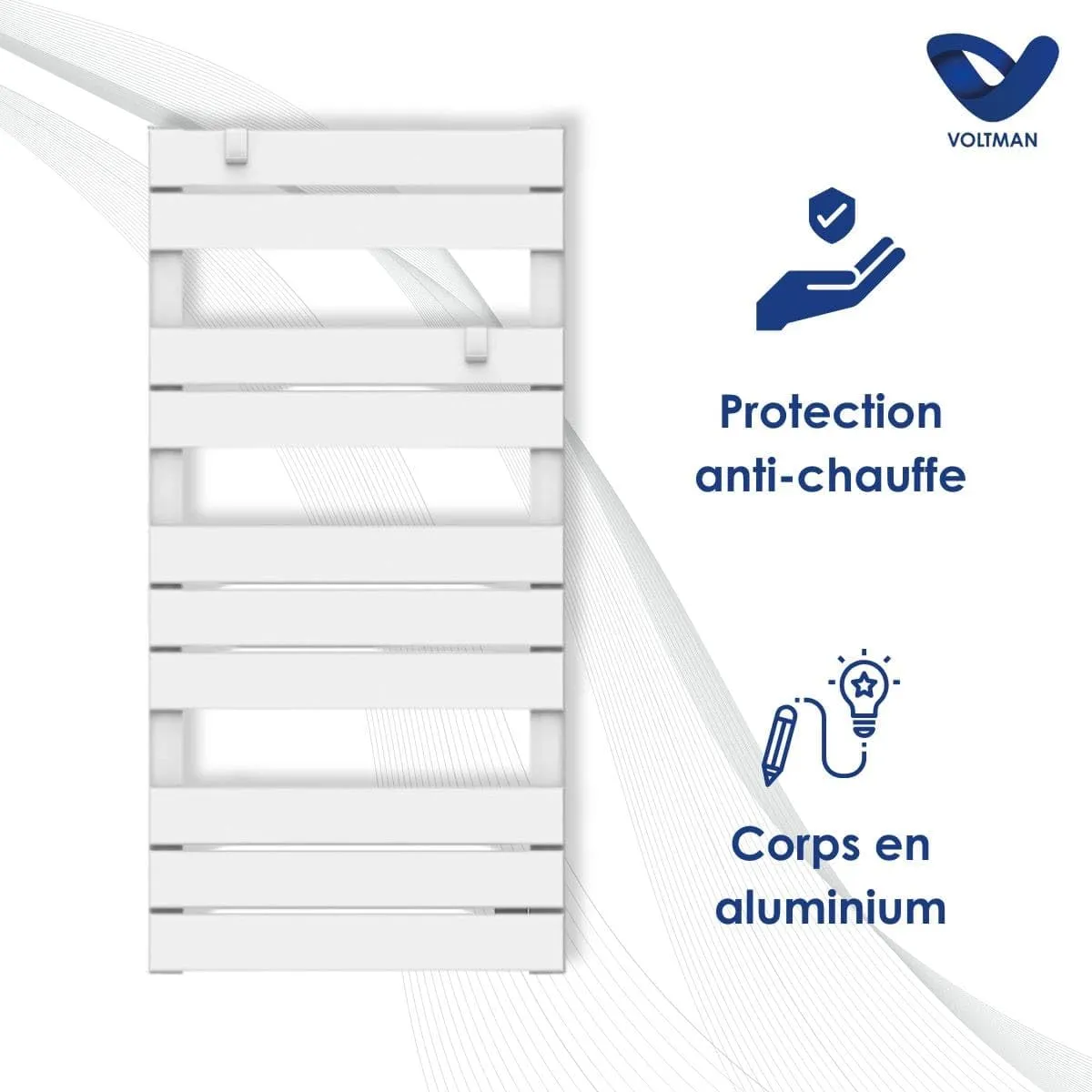 Voltman VOM540024 sèche-serviettes 500 W programmable