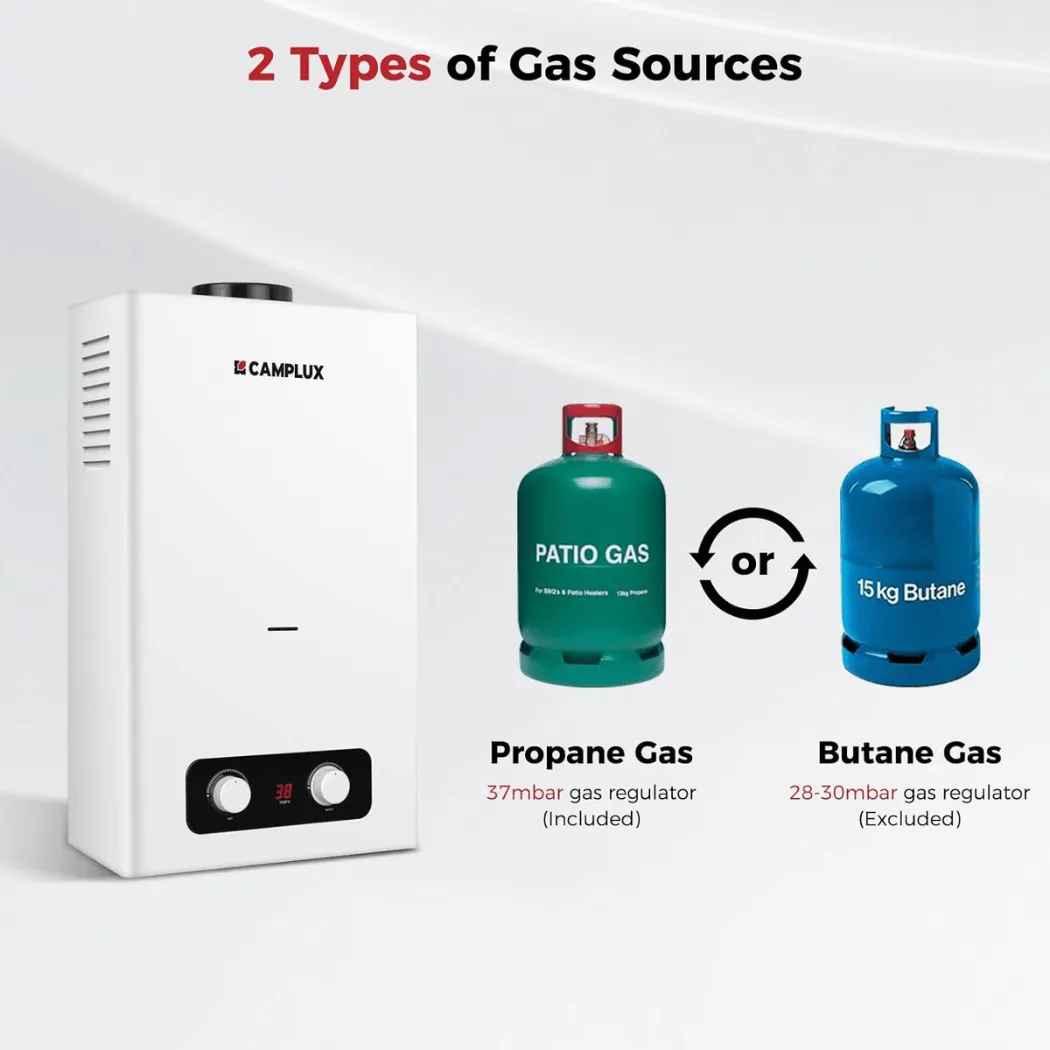 Camplux BD264 chauffe-eau gaz extérieur 10 L/min 50 mbar