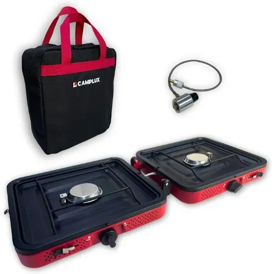 Camplux FoldGo FG02FR réchaud camping 2 feux 17200 BTU
