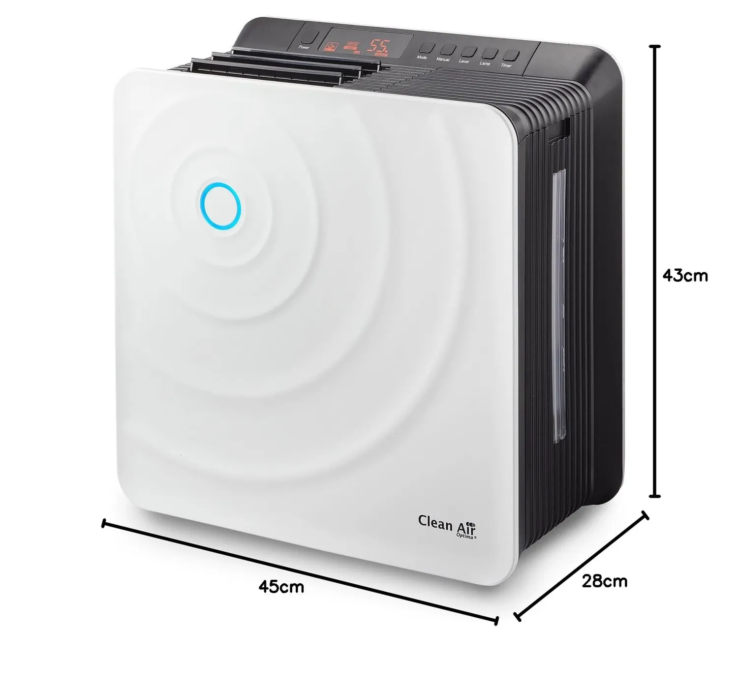 Clean Air Optima humidificateur 400 ml/h blanc 45 m² ultrasons
