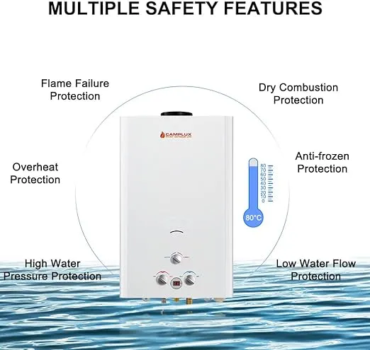 Camplux BW422 chauffe-eau gaz 16L 32kW classe A+