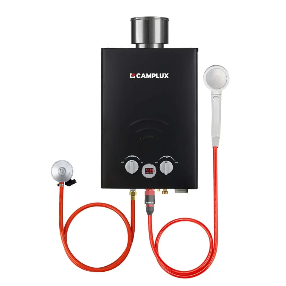 Camplux BW158C chauffe-eau gaz portable 6L 50 mbar classe A+