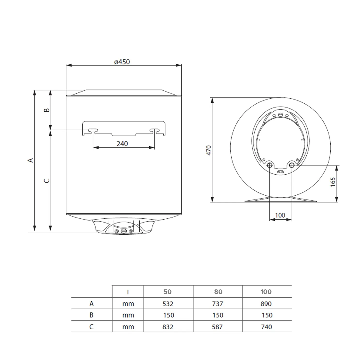 Ariston Hotpoint PRO1 ECO chauffe-eau 100 L classe B