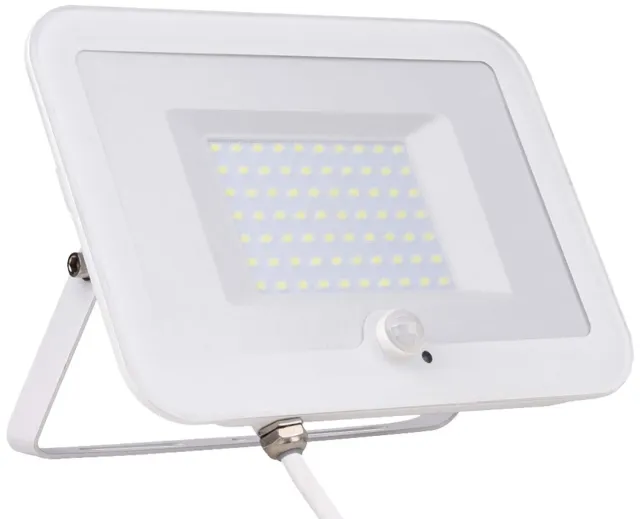 Voltman projecteur LED plat blanc 50W détecteur IP65