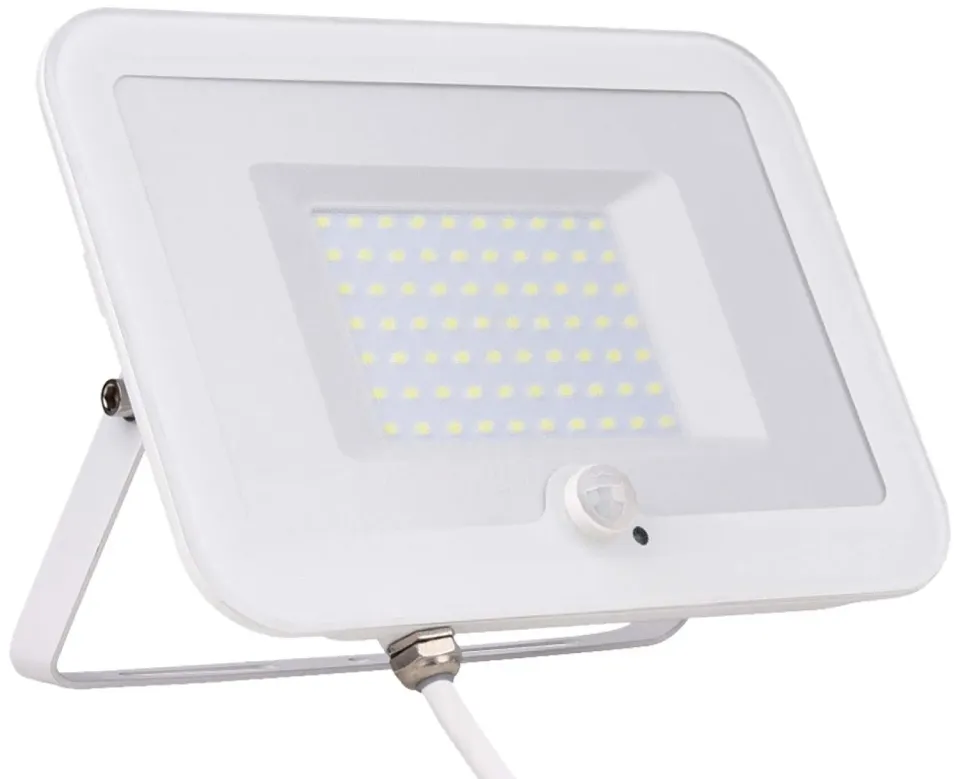 Voltman projecteur LED plat blanc 50W détecteur IP65