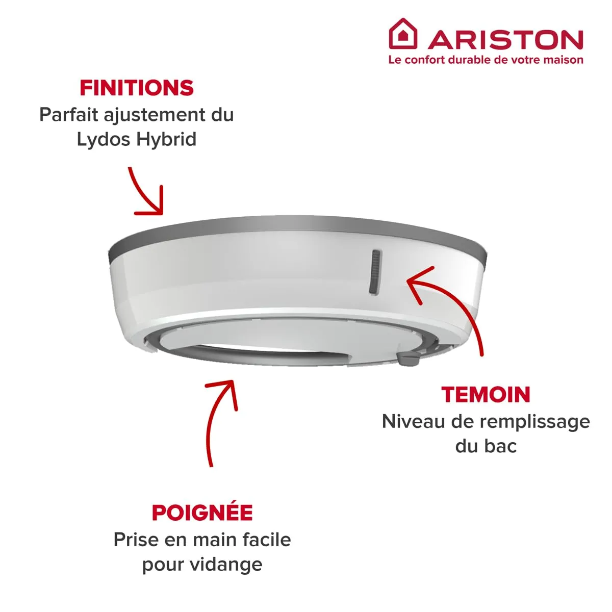 Ariston Hotpoint Lydos Hybrid bac condensat 3629055