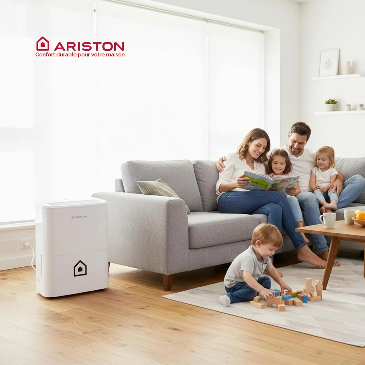 Ariston Deos 16S Net déshumidificateur WiFi 16L connecté