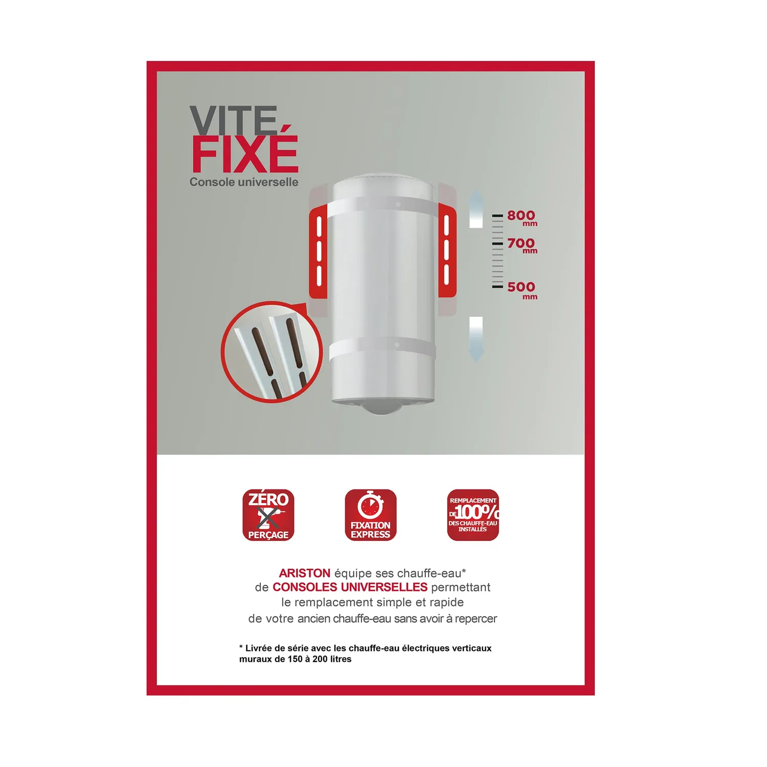 Ariston Hotpoint HPC+ chauffe-eau 100 L vertical mural stéatite