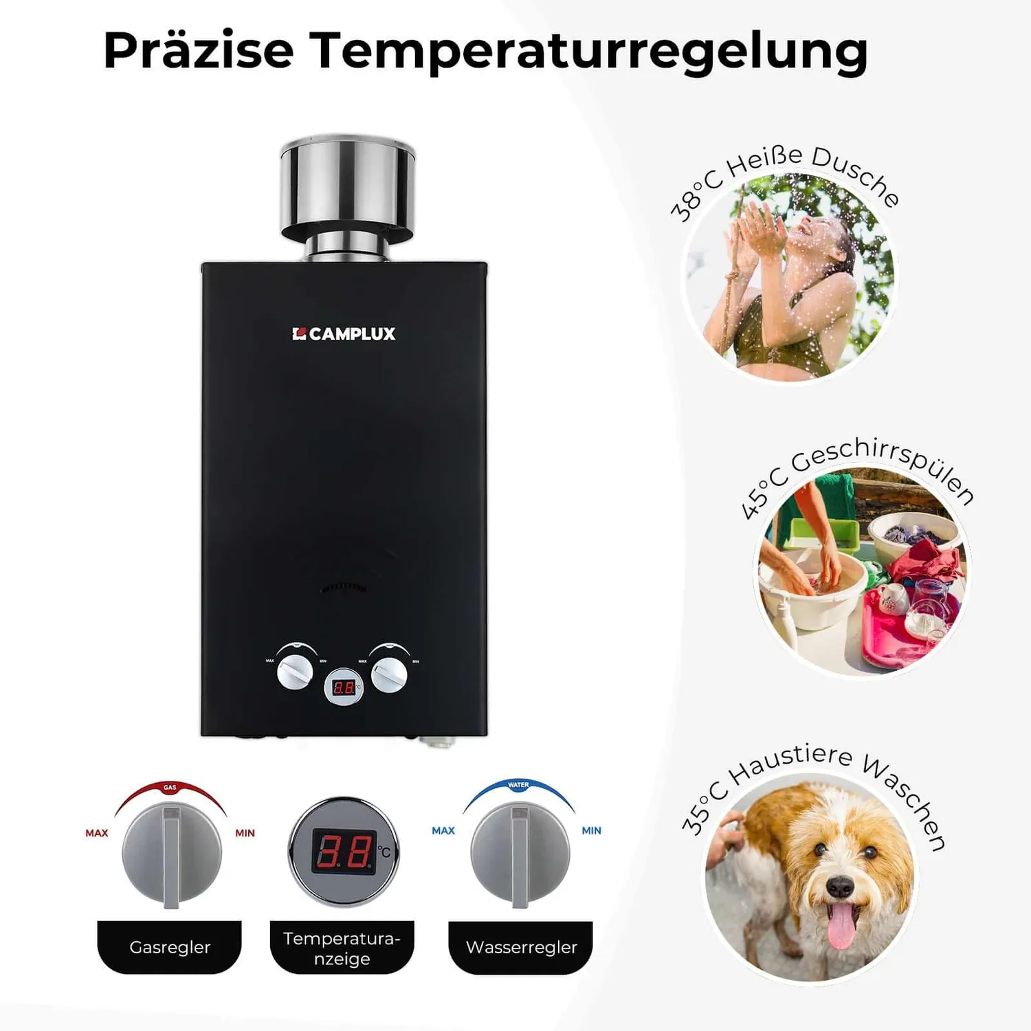 Camplux BW264BC chauffe-eau gaz 10 L 50 mbar