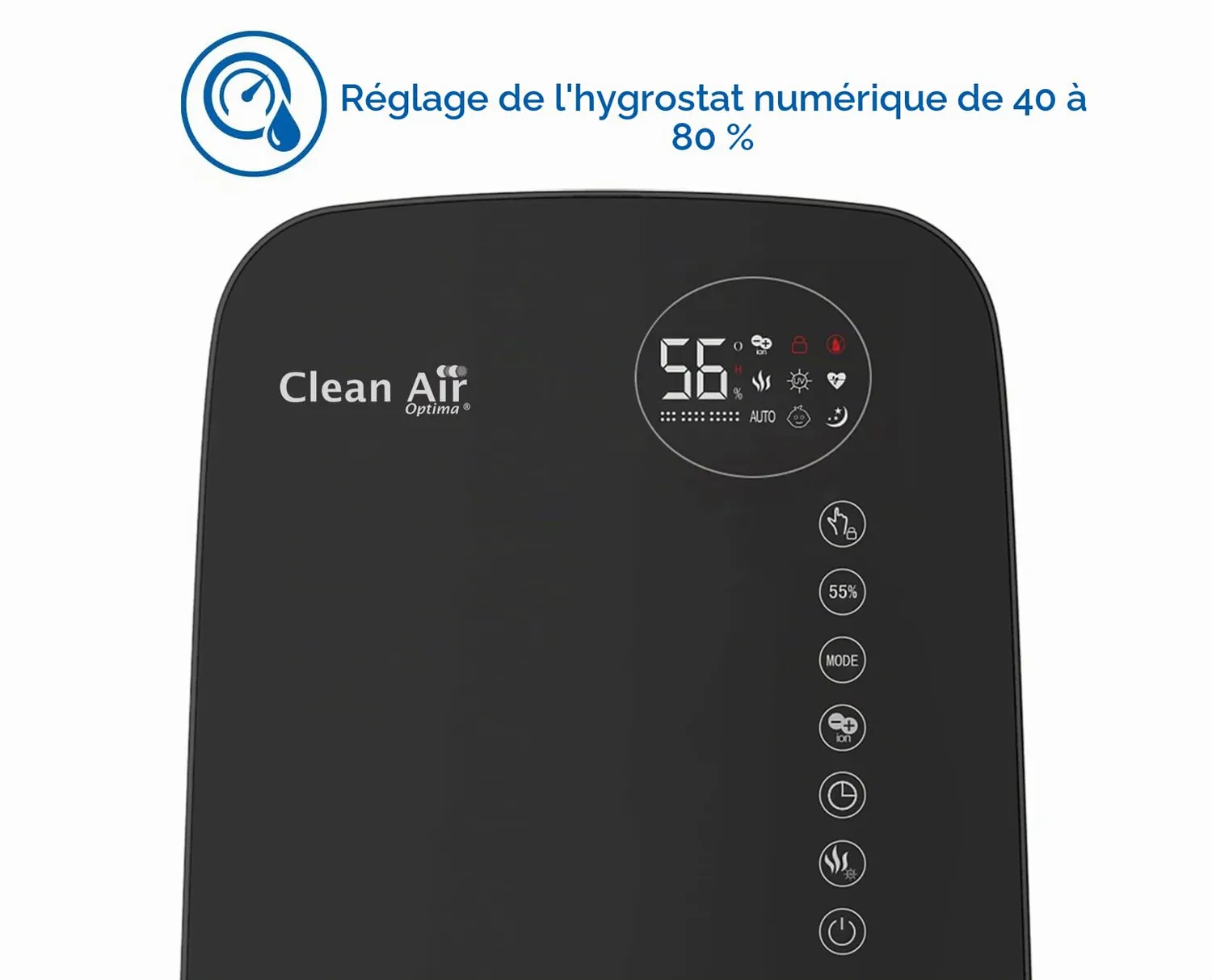 Clean Air Optima CA-607B humidificateur ultrason 65m²