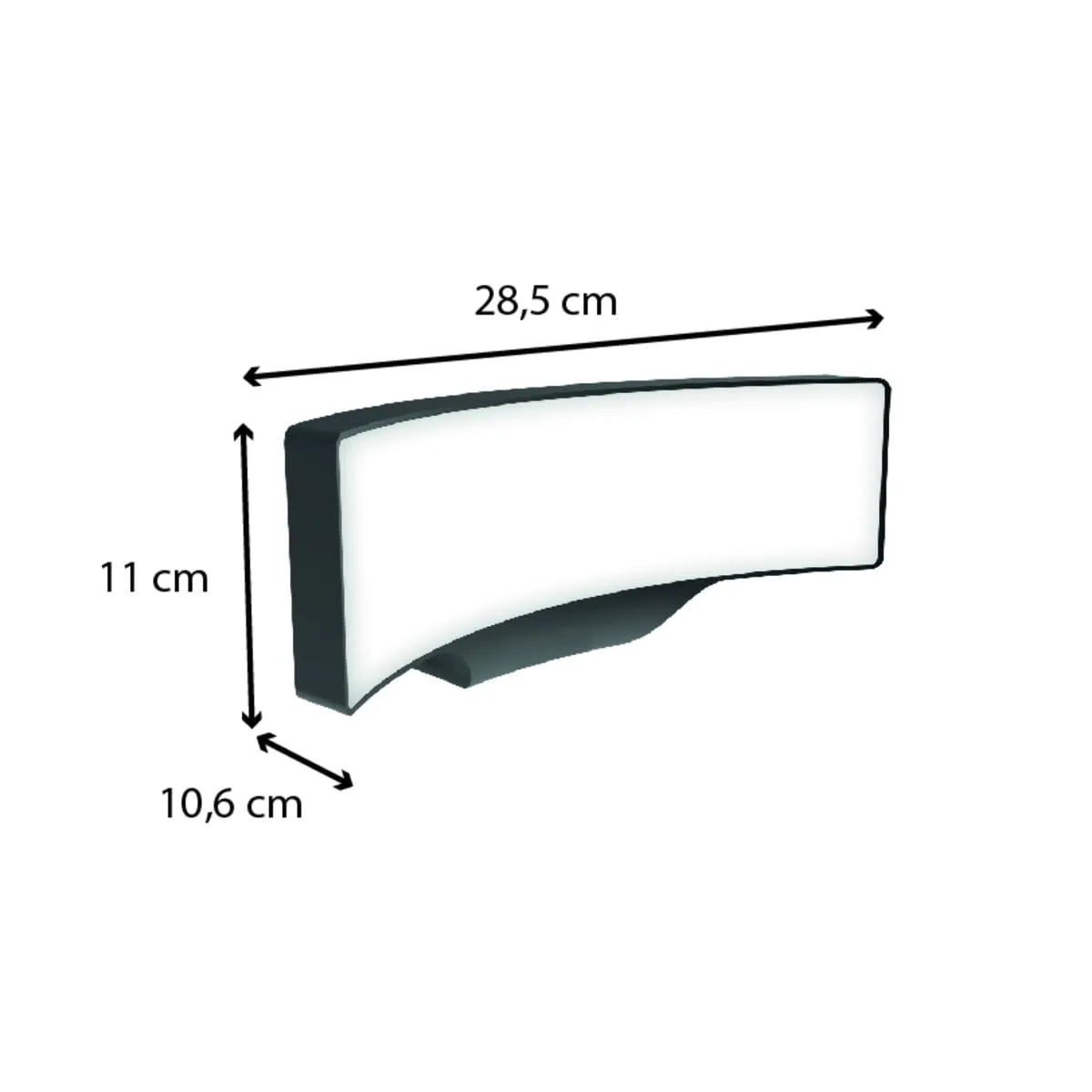 Voltman applique murale extérieure 13W sans détecteur