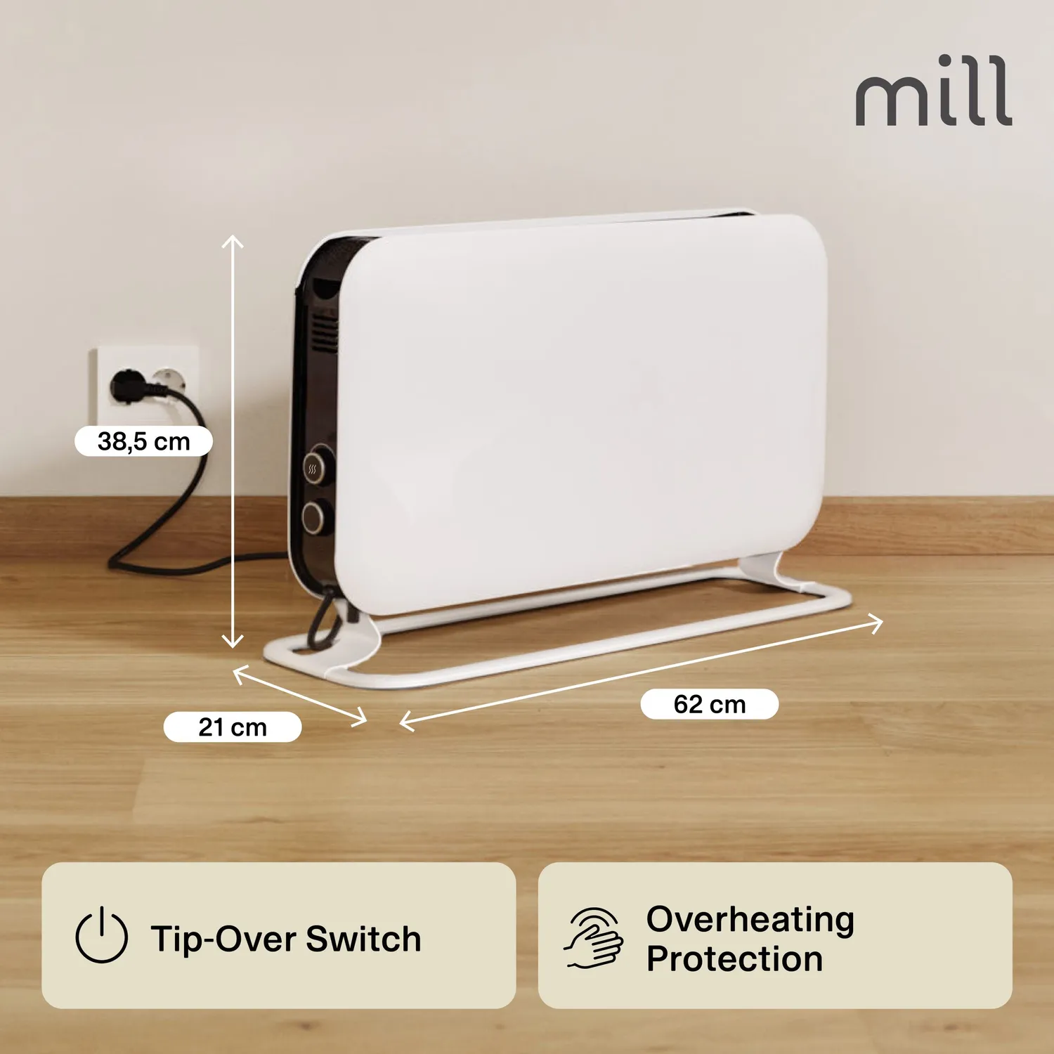 Mill Instant Mec radiateur soufflant 2000W portable