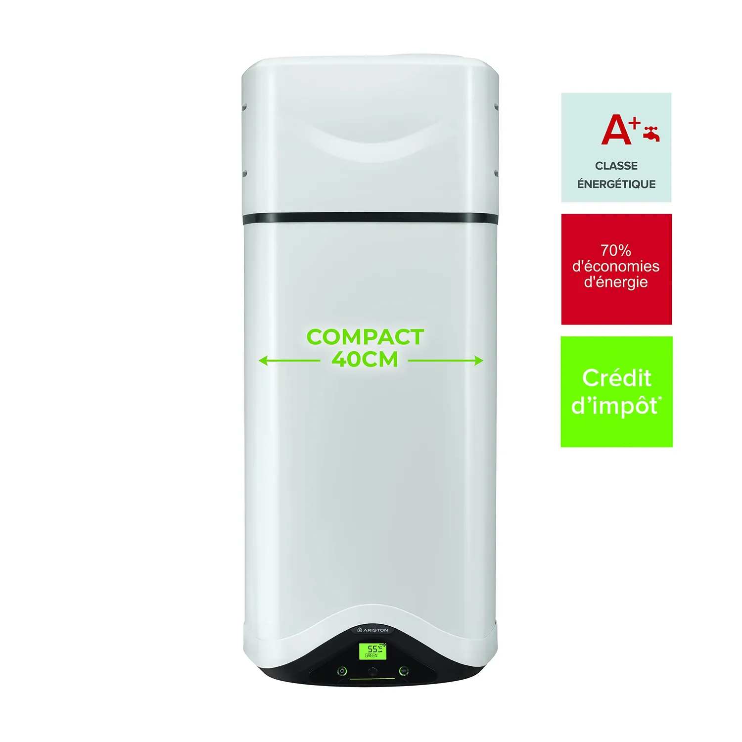 Ariston Nuos Evo A+ chauffe-eau thermodynamique 110L