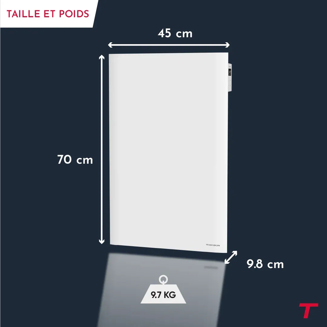 Bestherm Nemea Vertical radiateur connecté fonte 1500W