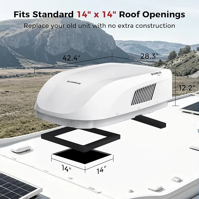 Camplux 15000 BTU climatiseur camping-car réversible télécommande R32