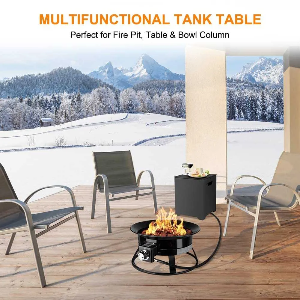 Camplux cache bouteille propane 20 lb table noir