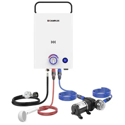 Camplux First F10 Pro chauffe-eau gaz 10L kit pompe