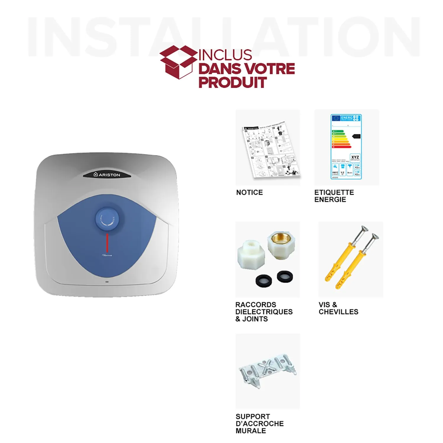 Ariston Blu Evo RS 15 L chauffe-eau sous-évier 2000 W