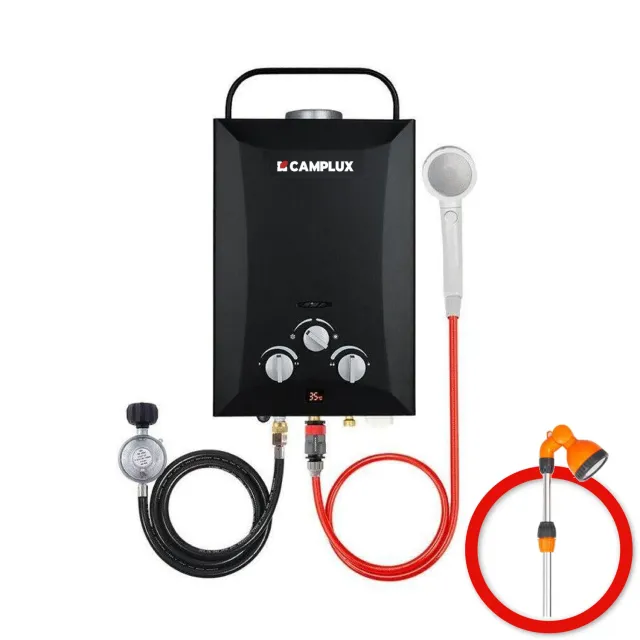 Camplux 8 L chauffe-eau gaz portable douche camping