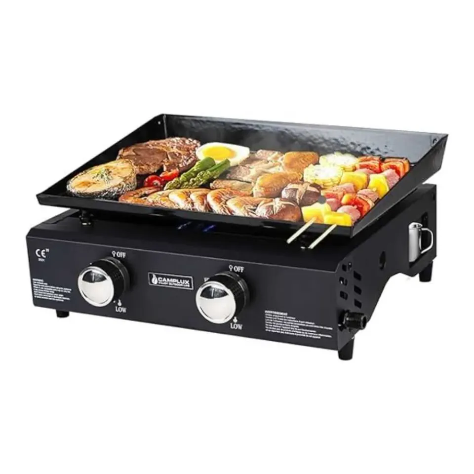 Camplux GP102B plancha gaz portable 2 brûleurs 4kW