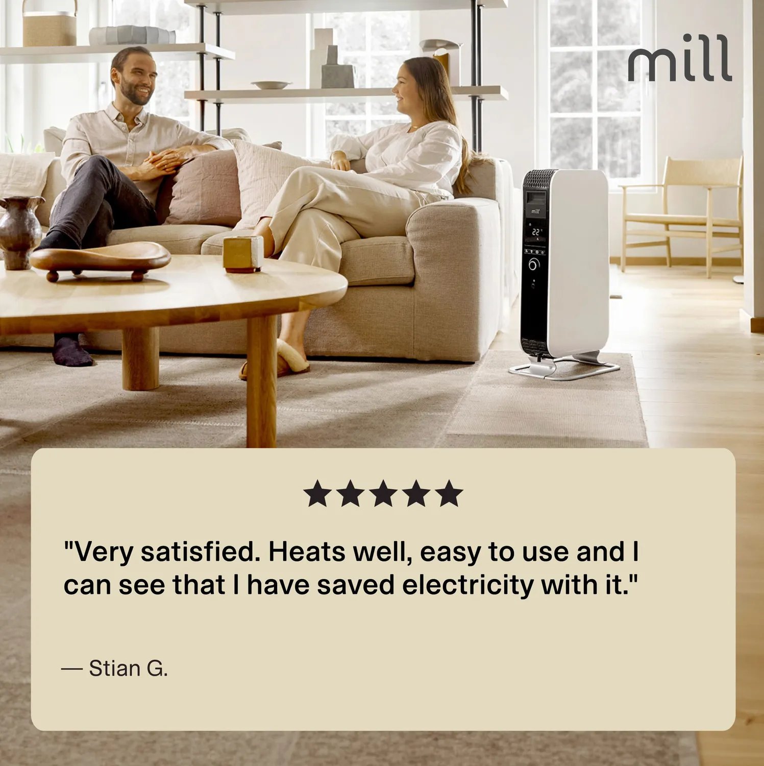 Mill Gentle Air WiFi 1500W radiateur huile connecté