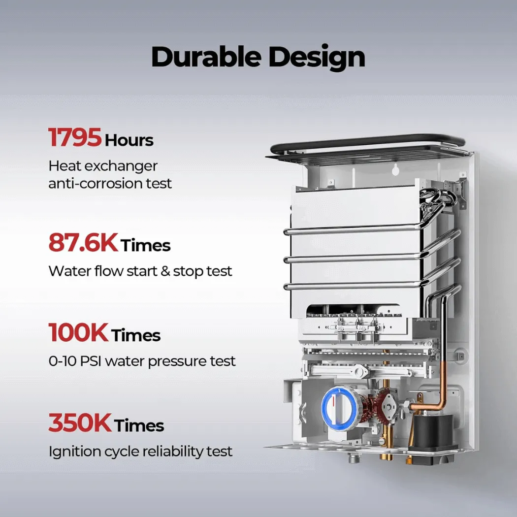 Camplux First F10 chauffe-eau gaz portable 10 L extérieur