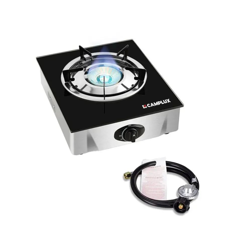 Camplux 9500 BTU réchaud gaz 1 feu verre trempé propane