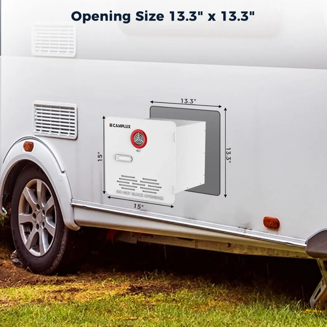 Camplux porte chauffe-eau camping-car 15x15 blanche