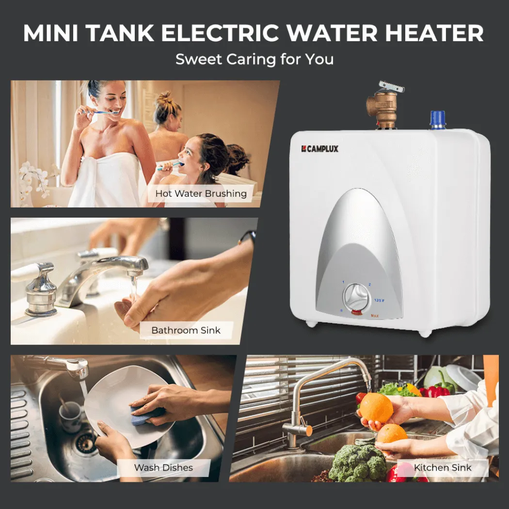Camplux mini-réservoir chauffe-eau électrique 1,3 gallon