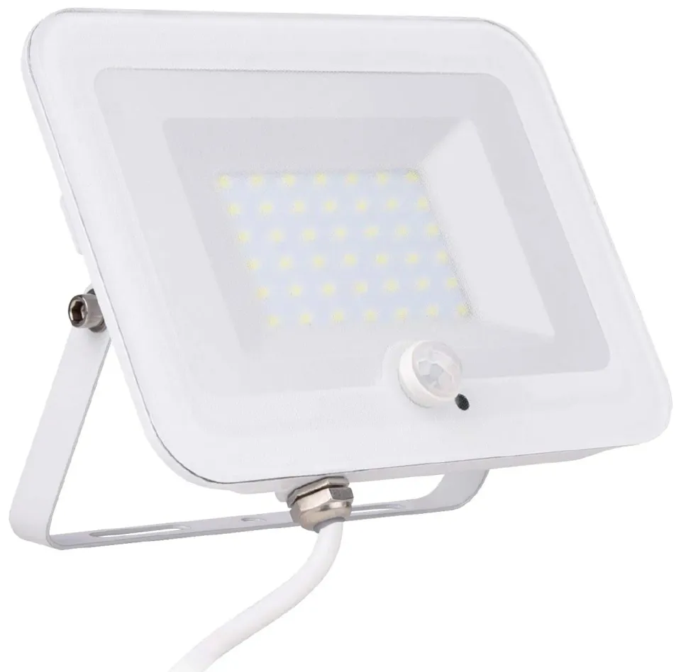 Voltman projecteur plat blanc 3000 lm détecteur IP65