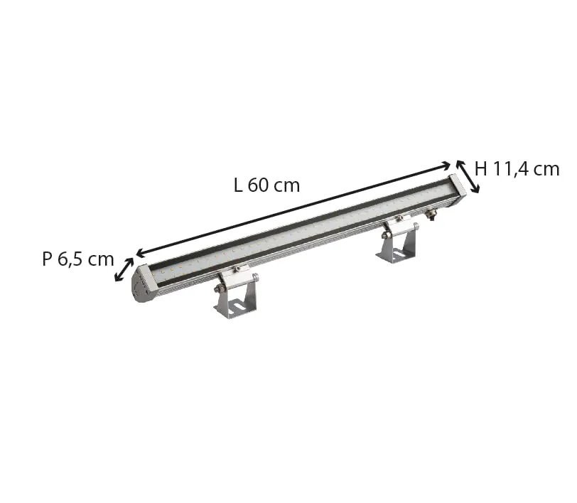 Voltman Lechemur projecteur mural 18W 1800lm 3000K