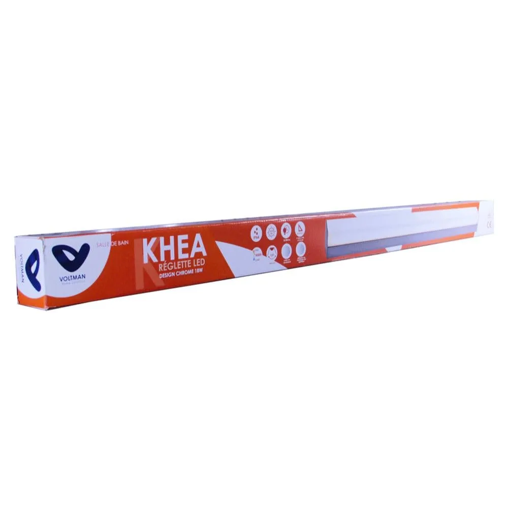 Voltman Khea réglette salle de bain 90cm chrome IP44