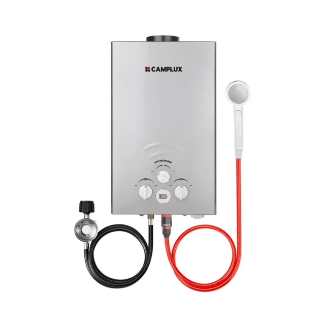 Camplux 2.1 GPM chauffe-eau gaz portable gris 8 l/min
