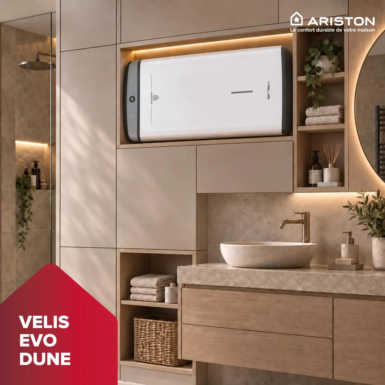 Ariston Hotpoint Velis Dune chauffe-eau plat 80L Eco