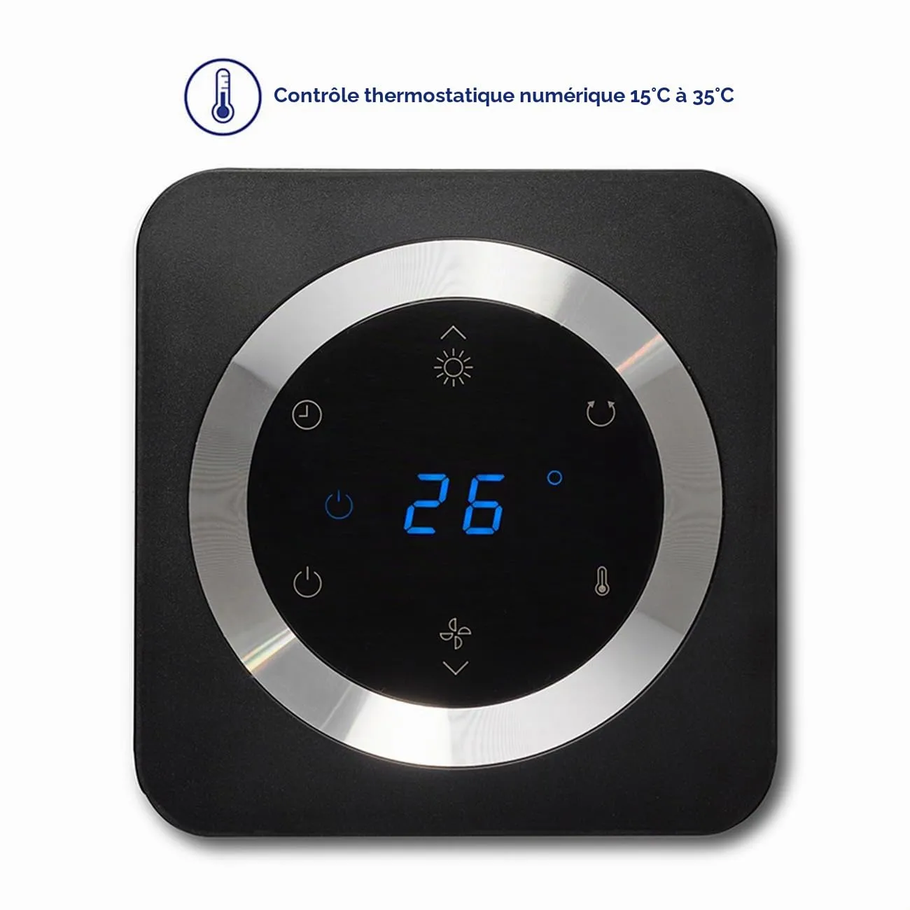 Clean Air Optima CA-904 radiateur soufflant céramique noir 2000W