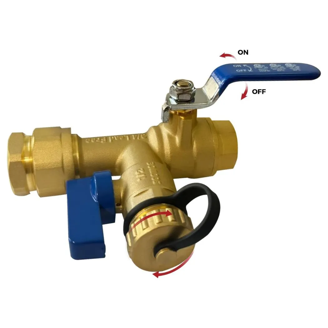 Camplux kit vannes 3/4" laiton entretien chauffe-eau