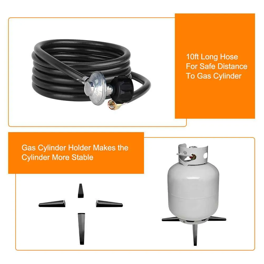 Camplux foyer extérieur propane 52000 Btu avec housse
