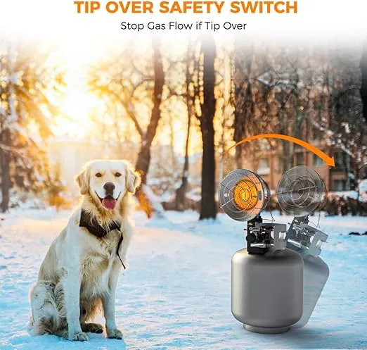 Camplux chauffage propane bouteille 15000 BTU simple brûleur