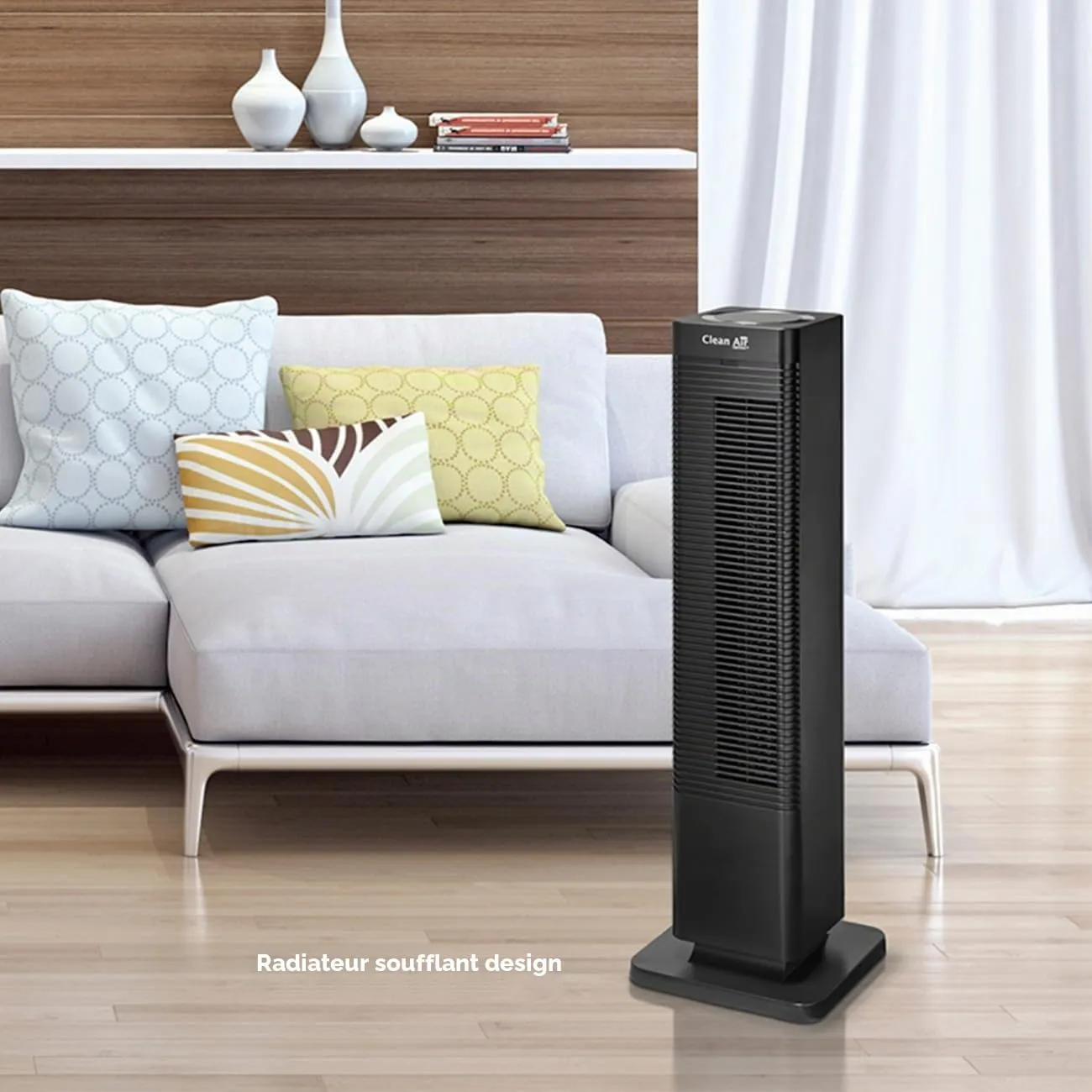 Clean Air Optima CA-904 radiateur soufflant céramique noir 2000W