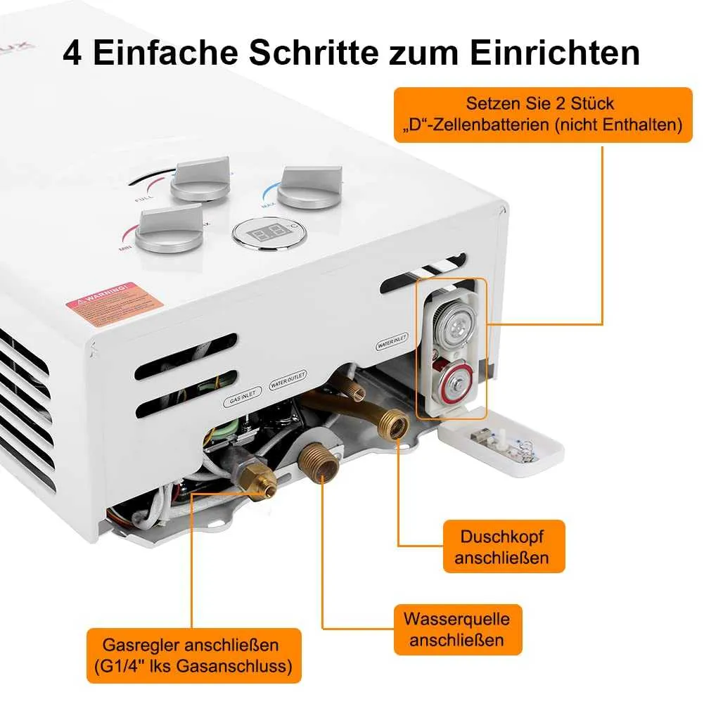 Camplux BW422GR-DE chauffe-eau gaz 16 L 50 mbar