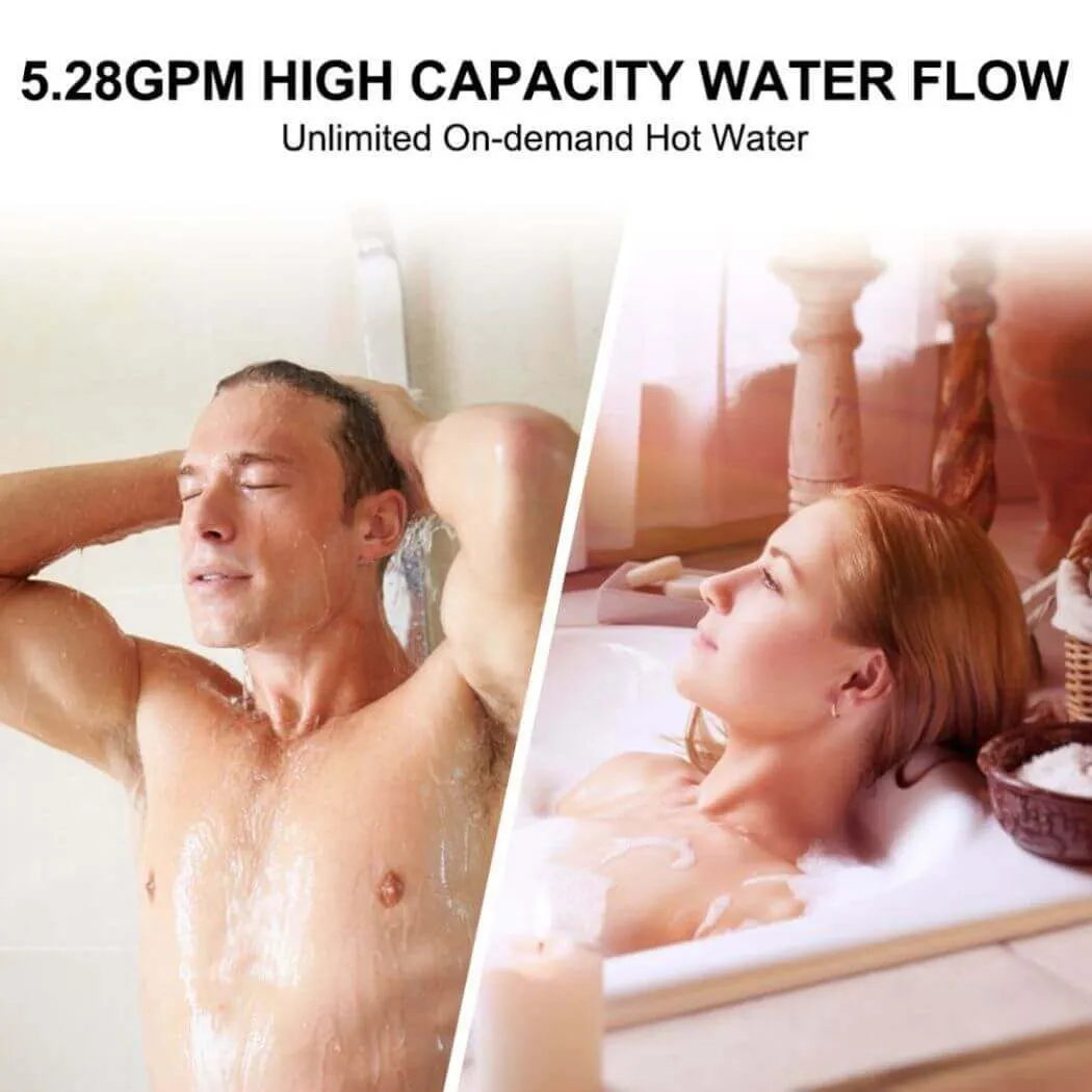 Camplux chauffe-eau gaz sans réservoir 5,28 GPM gaz naturel blanc
