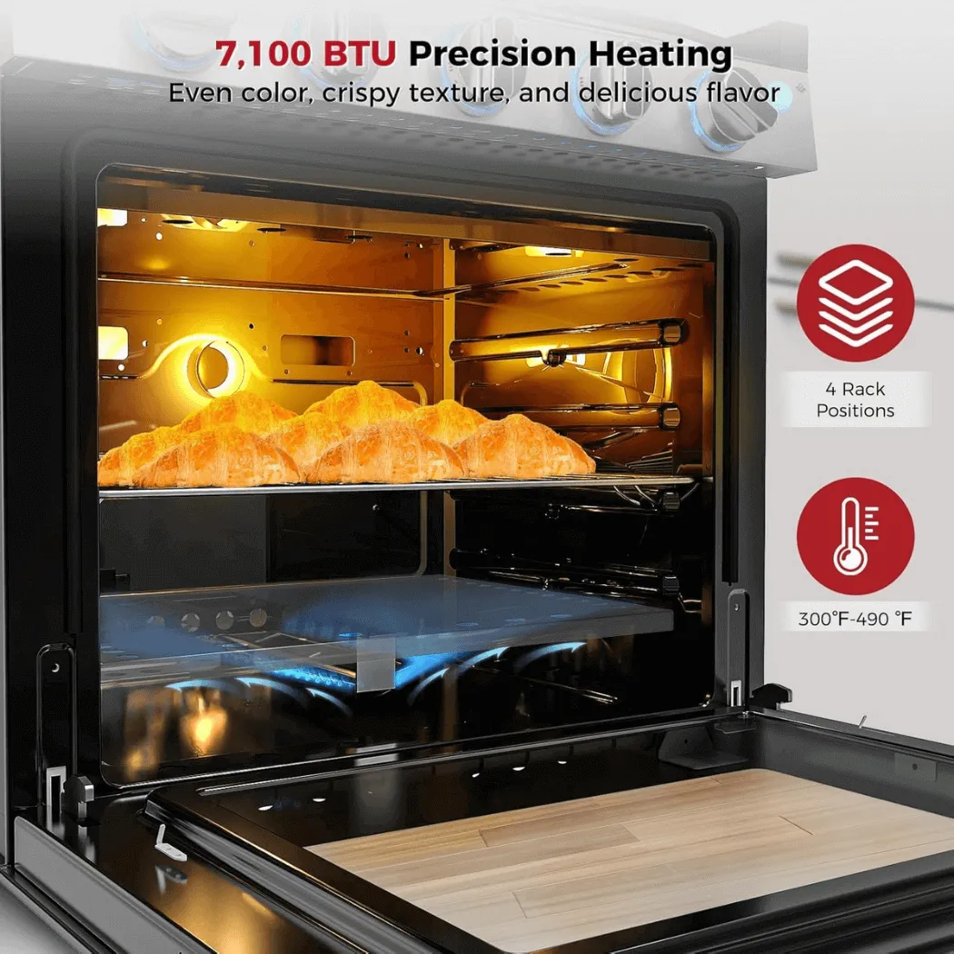 Camplux Classic 21" cuisinière gaz camping-car 3 feux + four