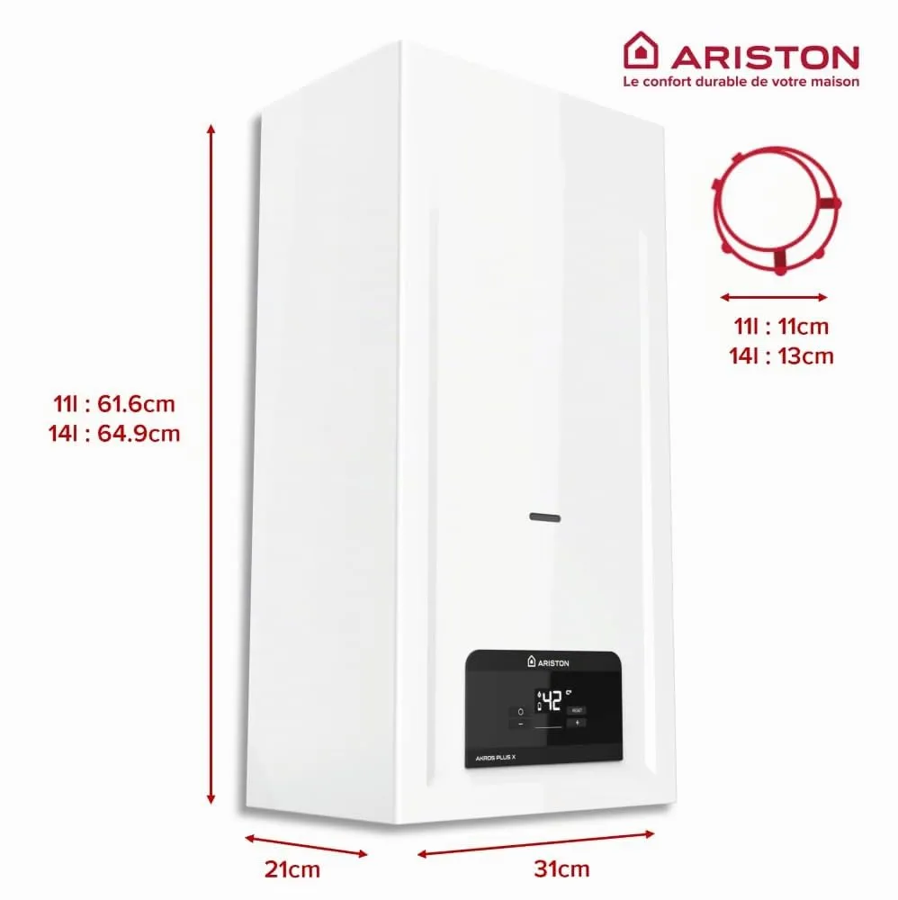 Ariston Akros Plus GPL chauffe-eau gaz 14L instantané